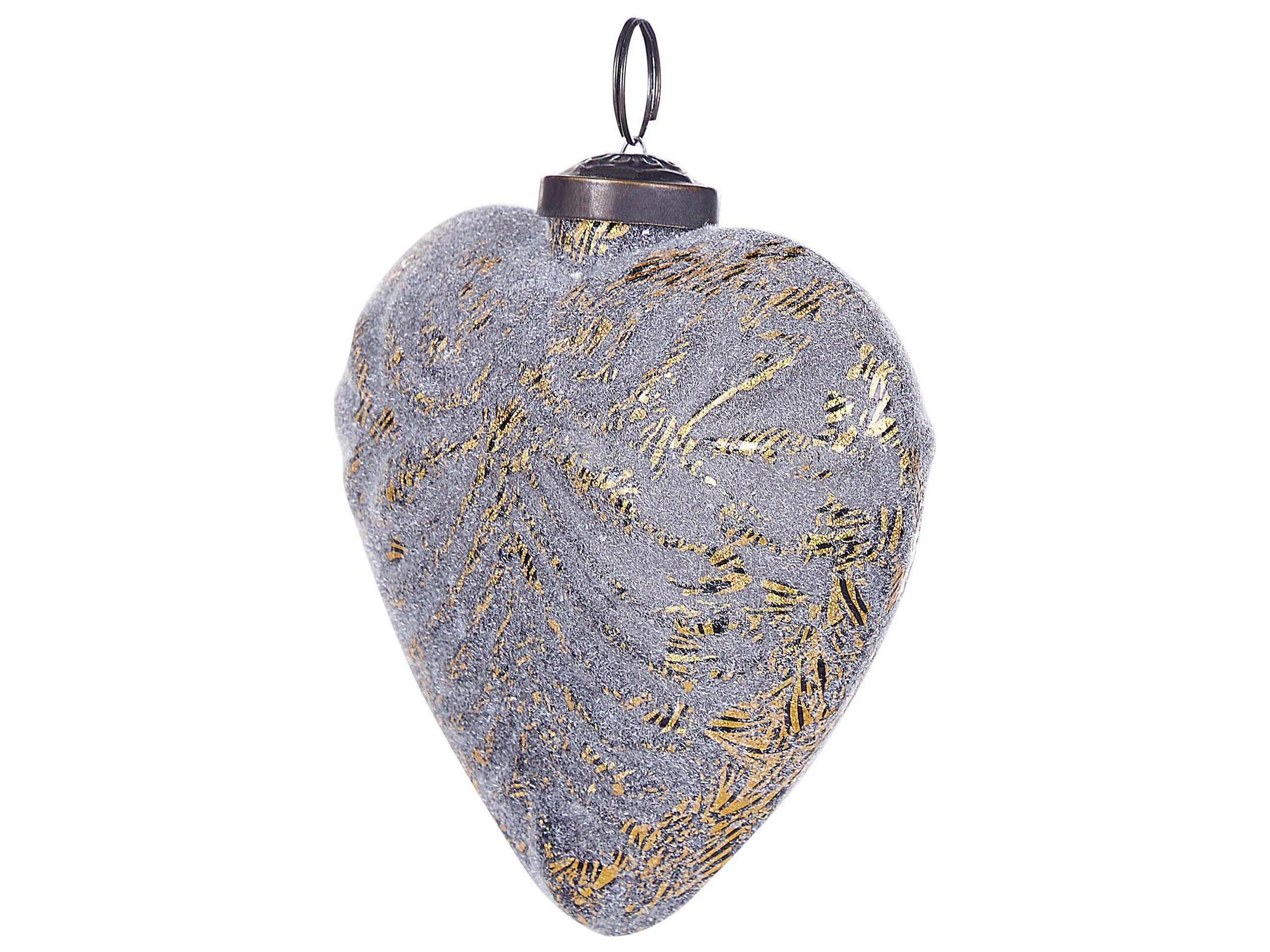 Beliani Lot de 8 boules en Verre Rustique FERIABLE  