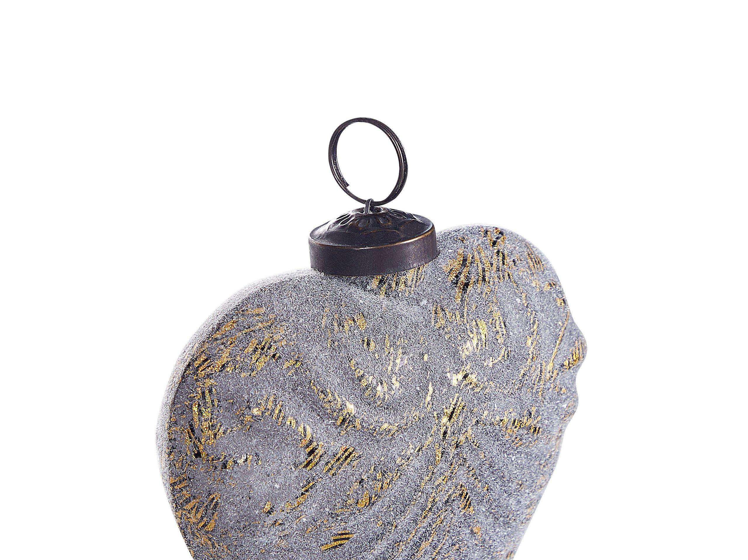 Beliani Lot de 8 boules en Verre Rustique FERIABLE  