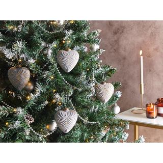 Beliani Lot de 8 boules en Verre Rustique FERIABLE  