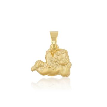 Pendentif ange en or jaune 750, 17x14mm