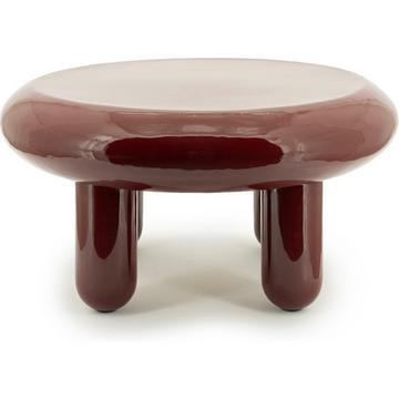 Table basse Balloon burgundy 70x70
