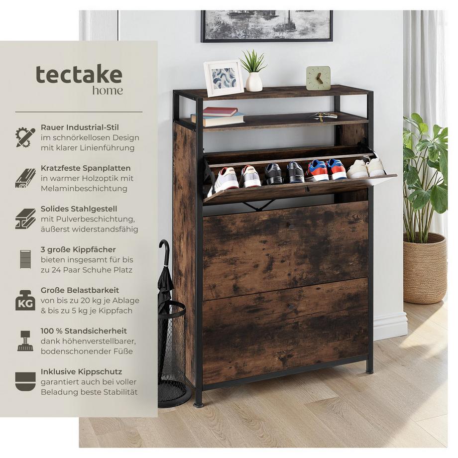 Tectake Scarpiera Buffalo  stile industriale  