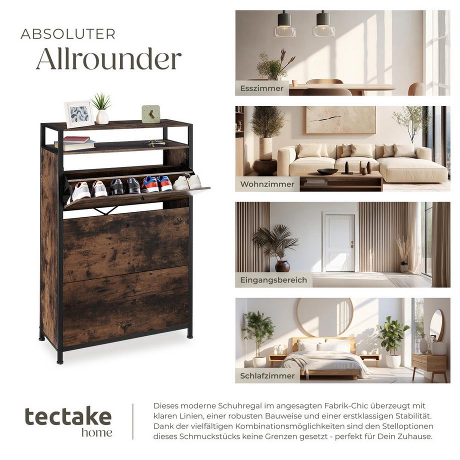 Tectake Scarpiera Buffalo  stile industriale  