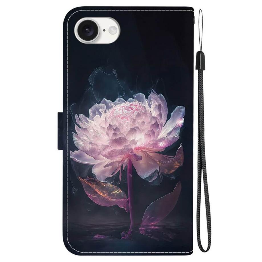 Cover-Discount  iPhone 16e - Tasche Hülle mit Blüten Motiv 