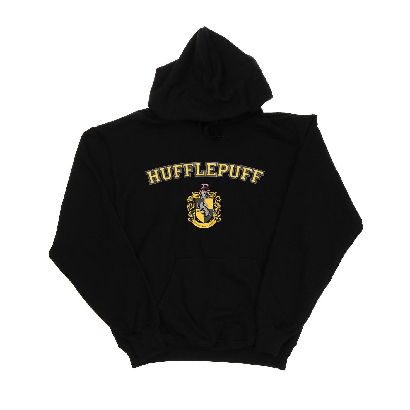 Image of Hufflepuff Crest Kapuzenpullover Damen Schwarz XXL