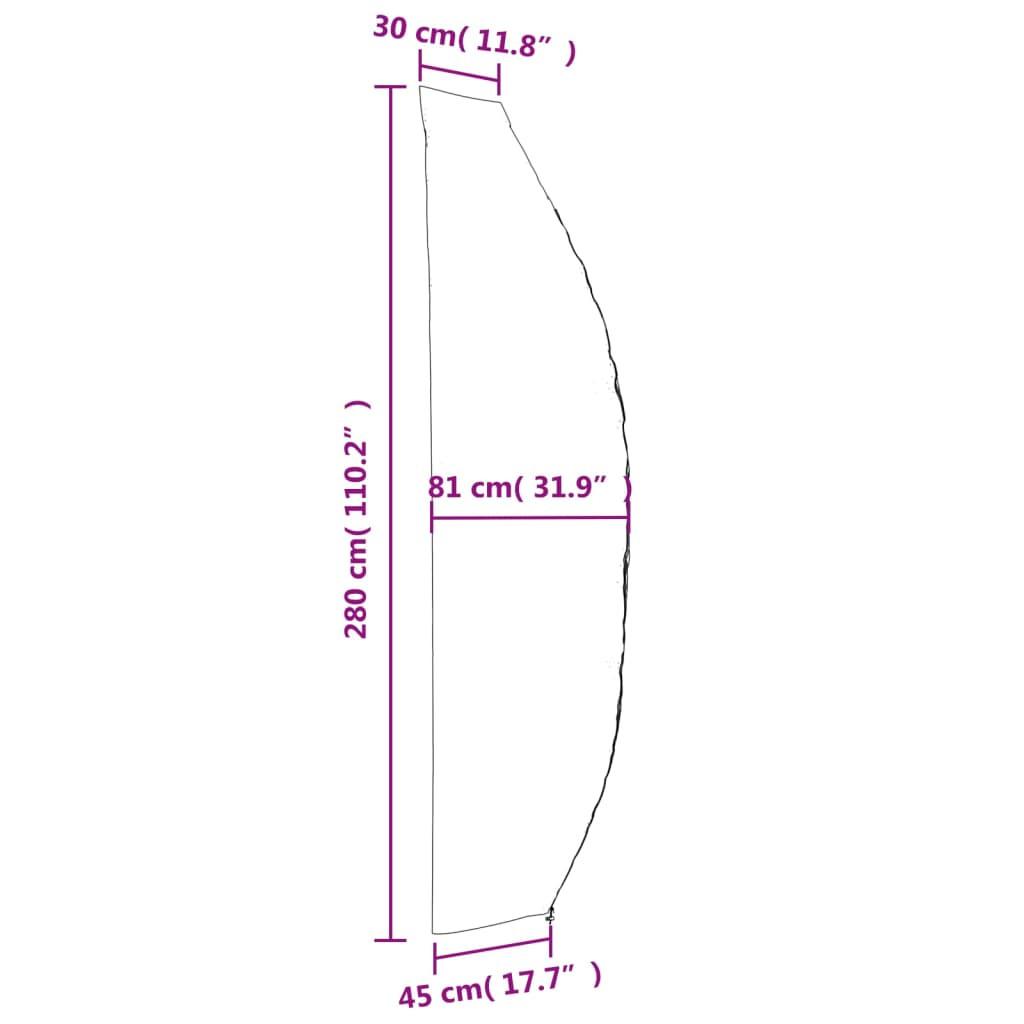 VidaXL Housse de parapluie de jardin tissu  