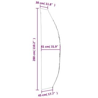 VidaXL Housse de parapluie de jardin tissu  