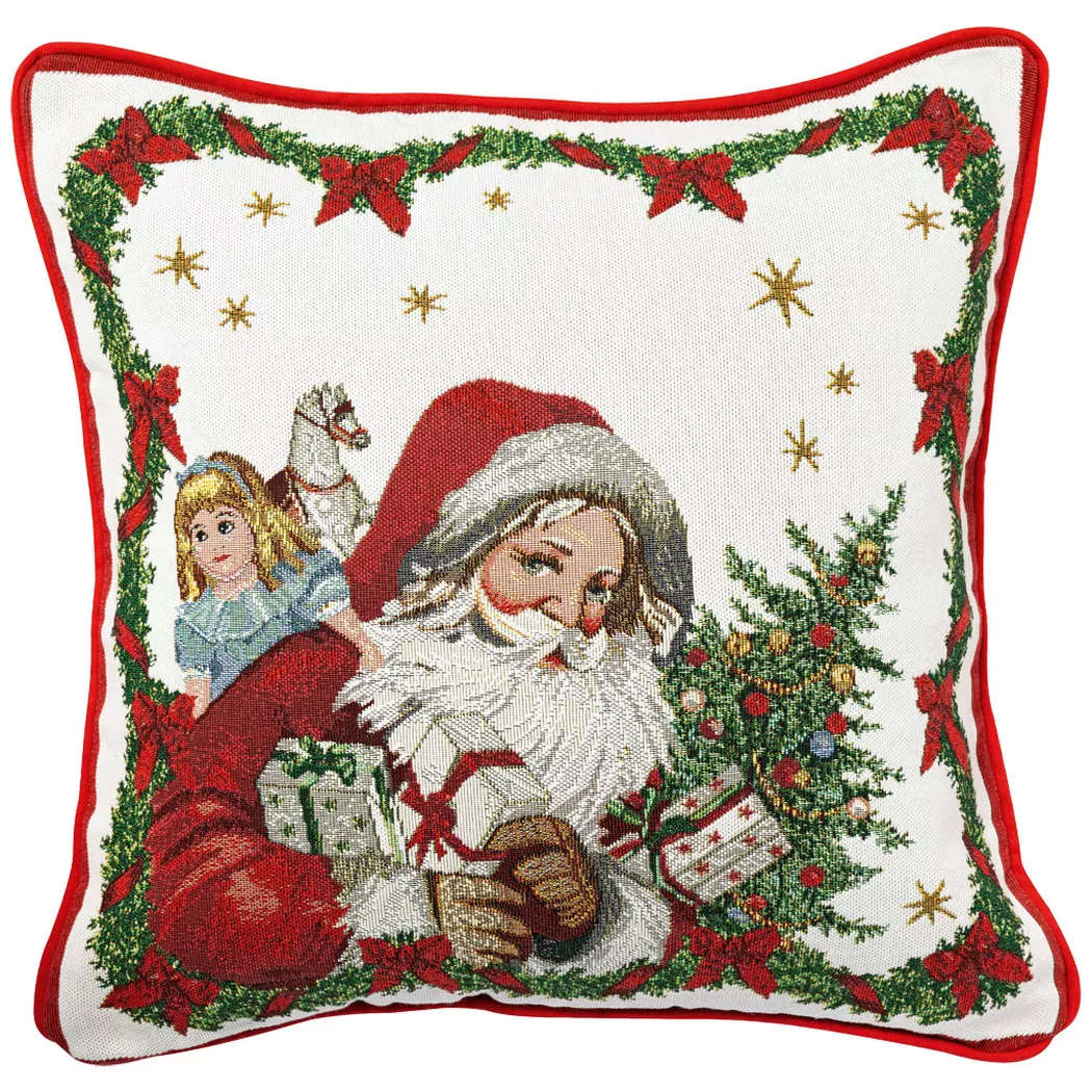 Toy's Fantasy Dekoratives Kissen 45 x 45 cm Weihnachtsmann