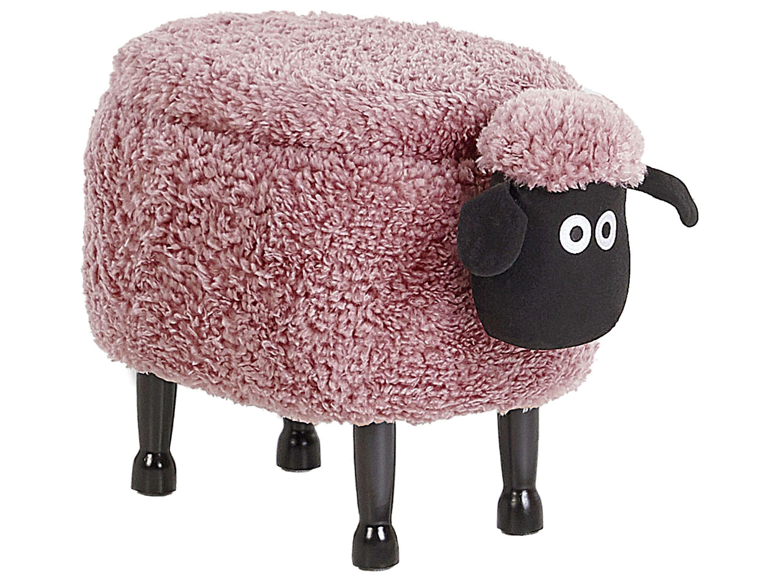 Beliani Tabouret de rangement en Polyester Moderne SHEEP  