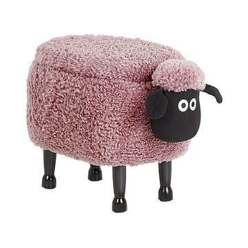 Tabouret de rangement animal en Tissu Moderne SHEEP
