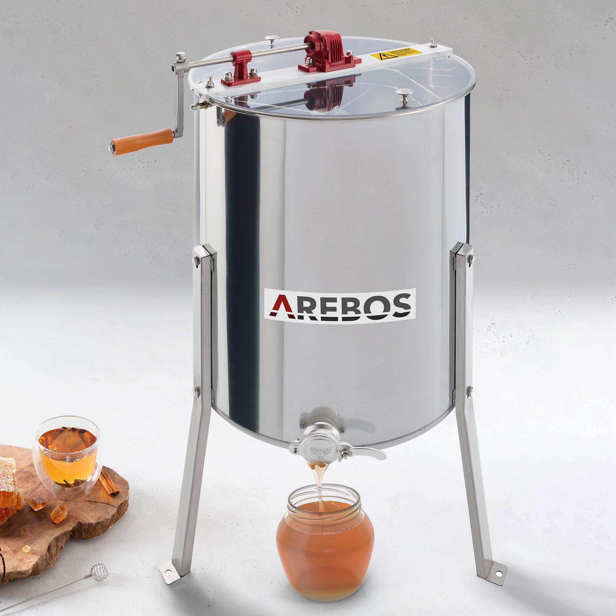 Arebos  Extracteur de miel ECO 4 cadres 