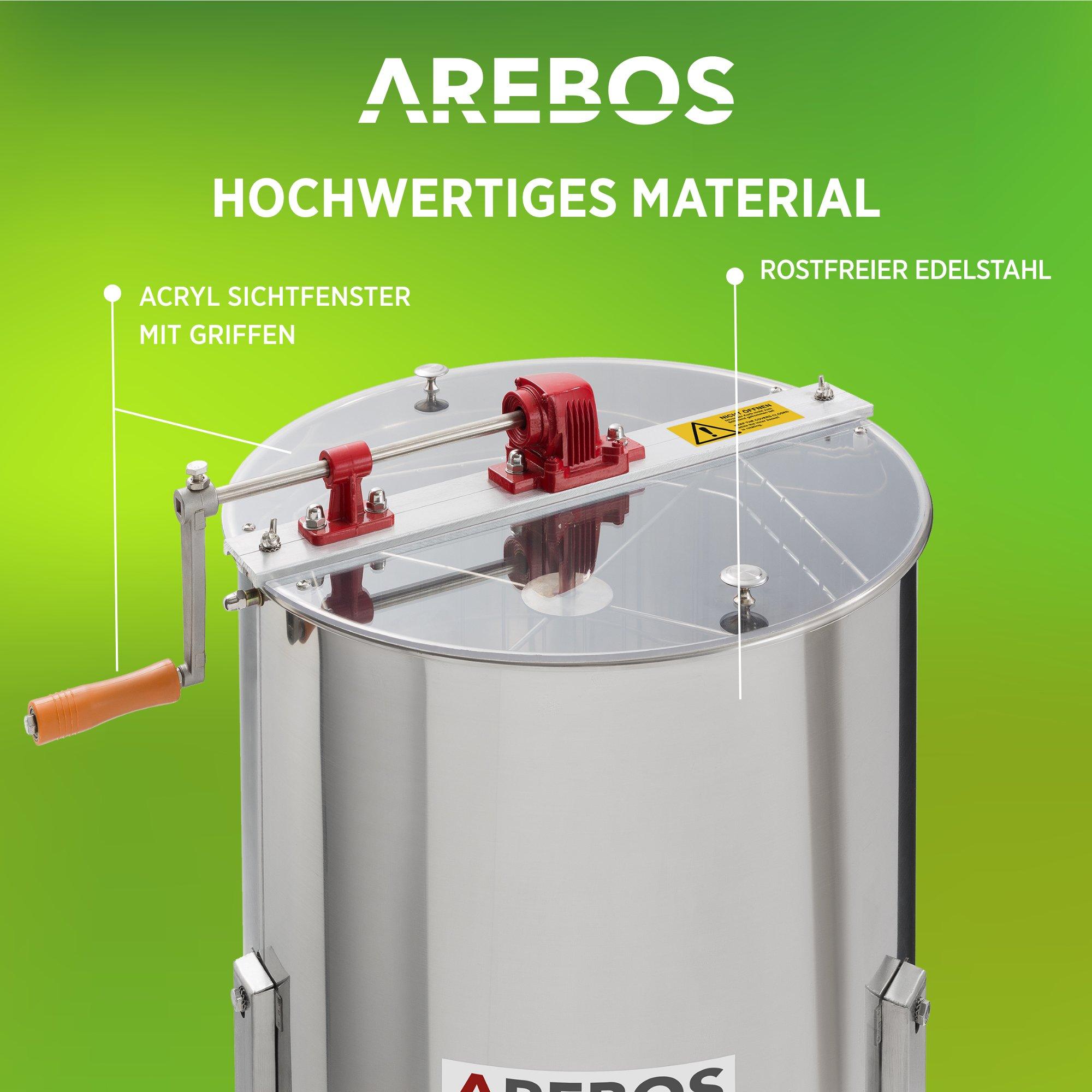 Arebos  Extracteur de miel ECO 4 cadres 