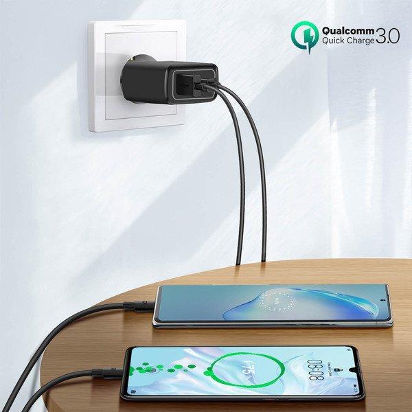 Akashi  Chargeur USB / USB-C 20W 3.0 Câble USB-C 