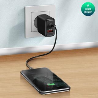 Akashi  Chargeur USB / USB-C 20W 3.0 Câble USB-C 