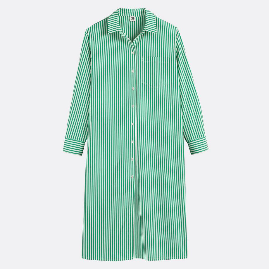 La Redoute Collections  Gerade geschnittenes Kleid in Hemdblusenform 