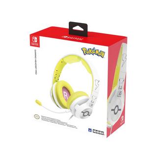 Hori  Gaming Headset Pikachu - Pop Auricolare Cablato A Padiglione Giocare Bianco, Giallo 