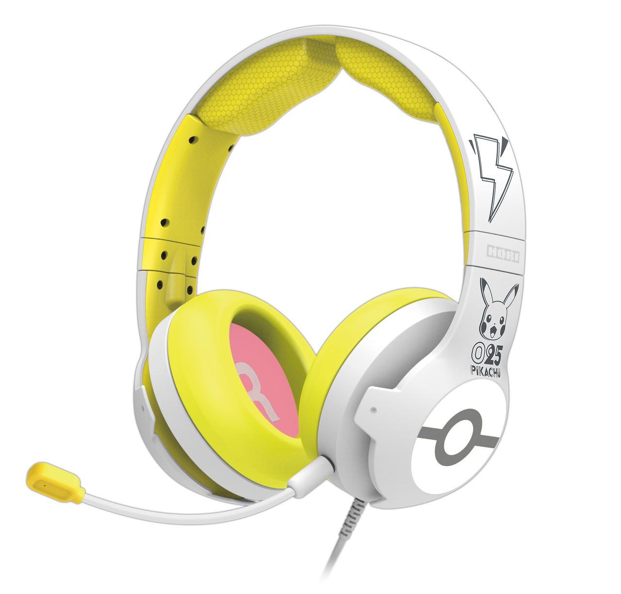 Hori  Gaming Headset Pikachu - Pop Casque Avec fil Arceau Jouer Blanc, Jaune 
