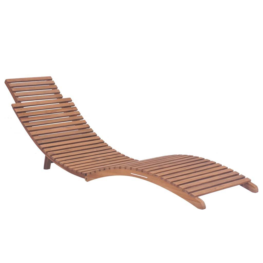 VidaXL Chaise longue bois  