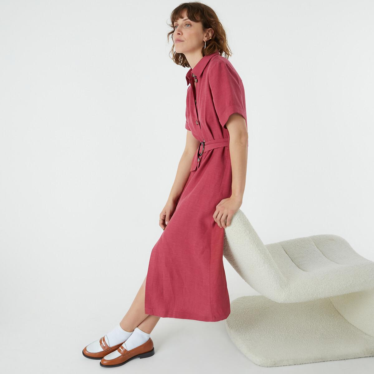 Image of Hemdblusenkleid Signature Damen Rot 32