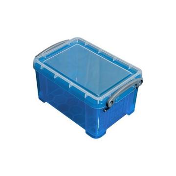 REALLY USEFUL BOX Kunststoffbox 0,3lt 68501406 transparent blau