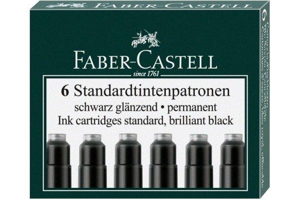 Faber-Castell FABER-CASTELL Tintenpatrone 185507 schwarz 6 Stück  