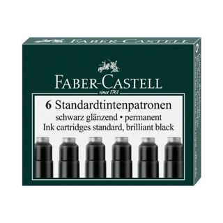 Faber-Castell FABER-CASTELL Tintenpatrone 185507 schwarz 6 Stück  