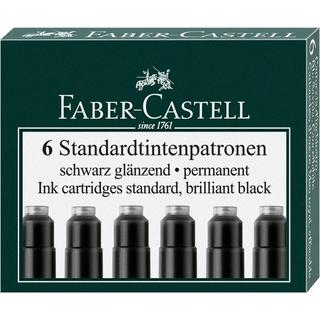 Faber-Castell FABER-CASTELL Tintenpatrone 185507 schwarz 6 Stück  