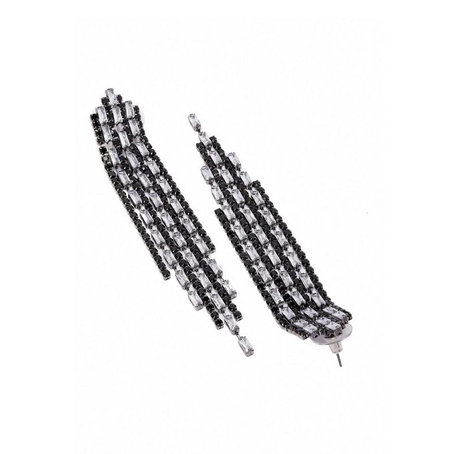 AVANT-GARDE PARIS  Diva Boucles d'oreilles pendantes à franges 