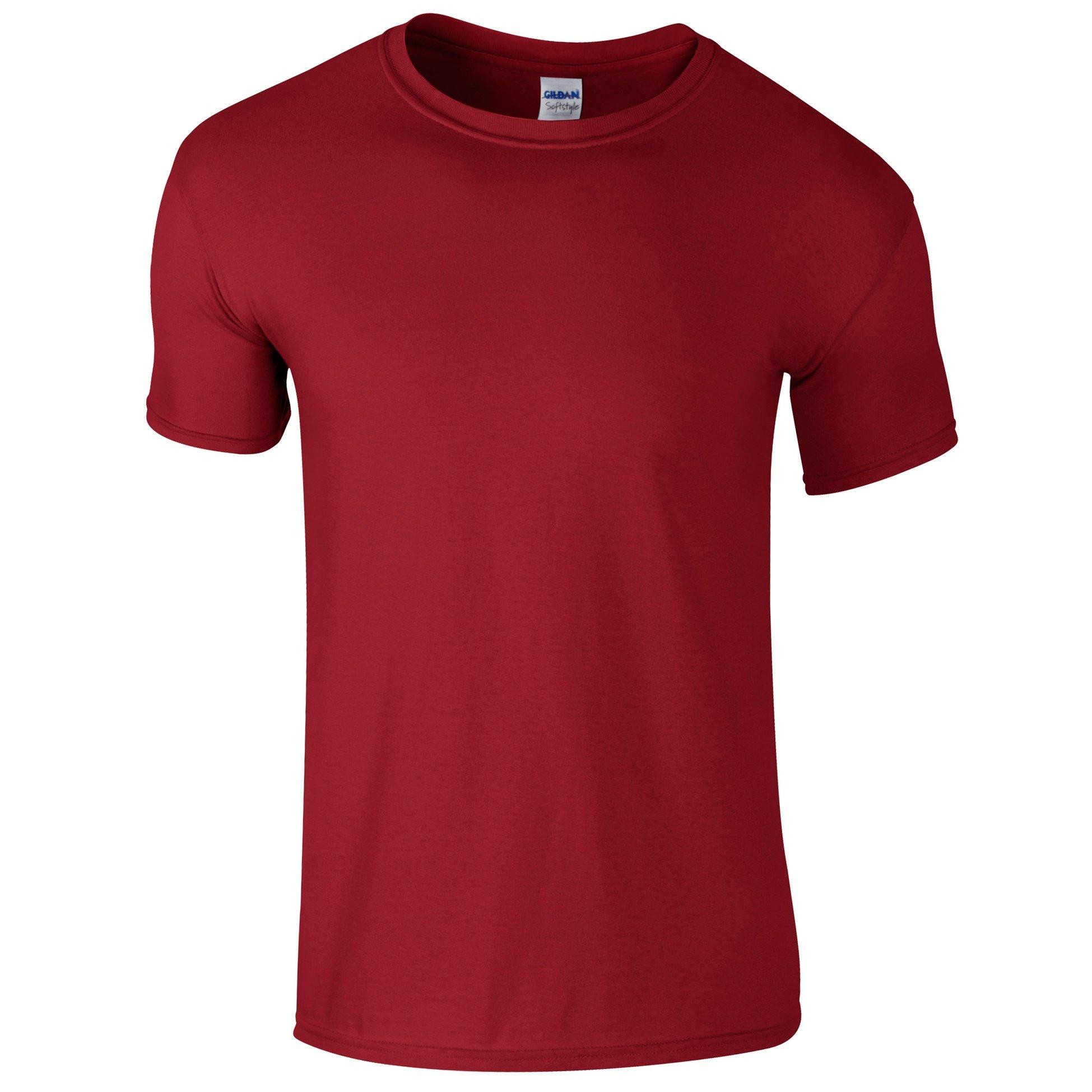 Image of Softstyle Tshirt, Kurzarm Herren Dunkelrot S