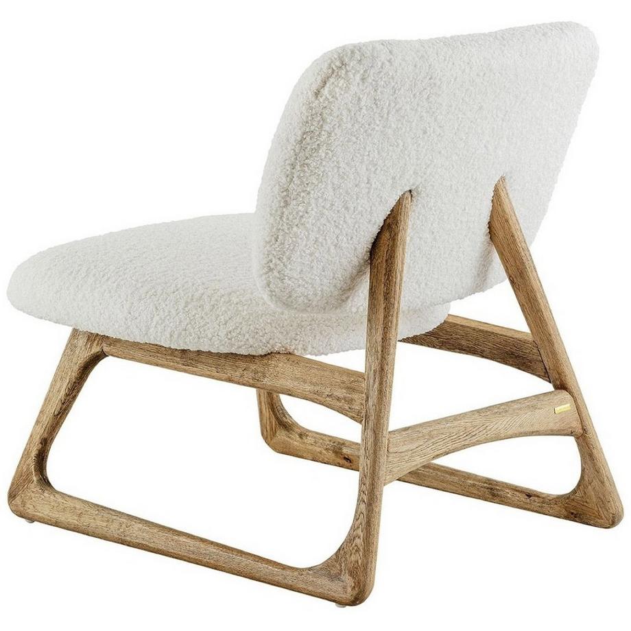 Blanc d'Ivoire Fauteuil Lina Bouclé blanc  