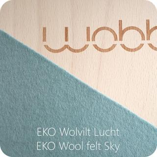 Wobbel  Wobbel Original transparent lackiert / fleece sky blue 