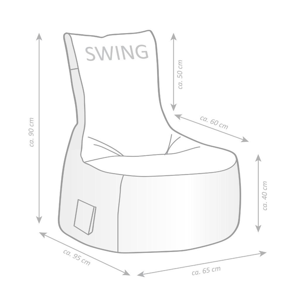 Sitting Point Sitzsack Swing Scuba, rot  