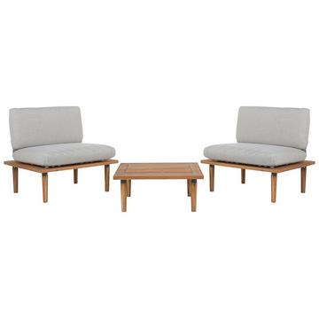 Lounge Set mit Tisch aus FSC® zertifiziertes Akazienholz Modern FRASCATI