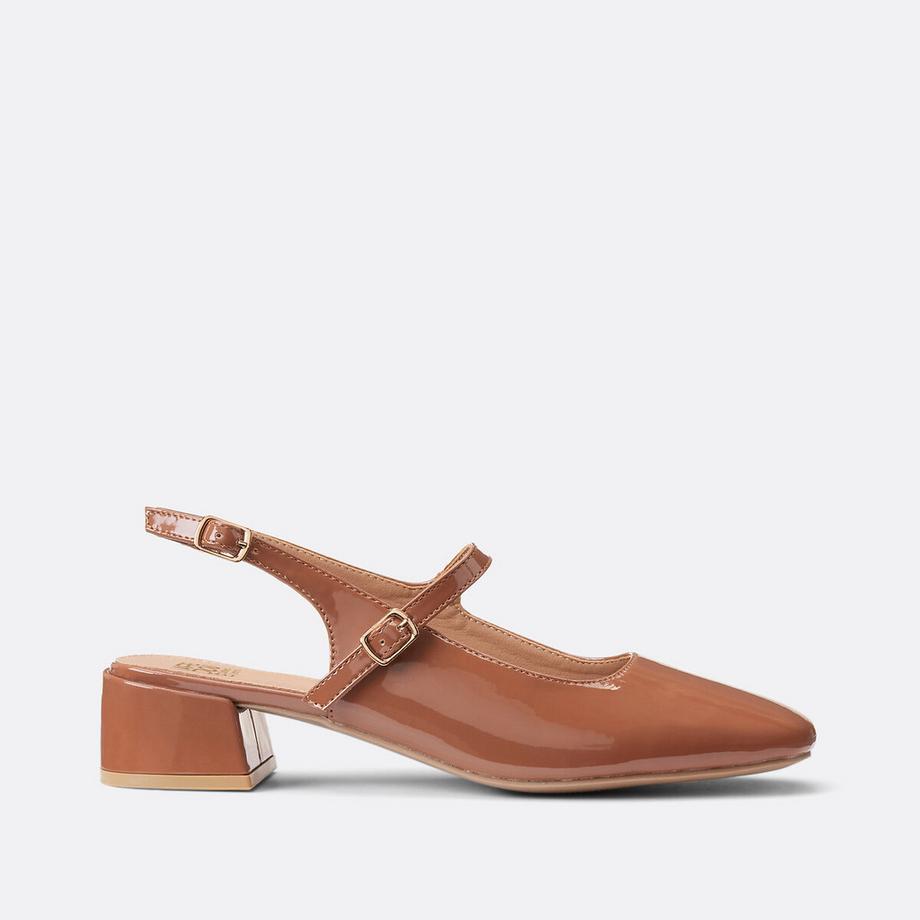 La Redoute Collections Ballerines Sling à Petit Talon Ballerines babies vernies à petit talon 