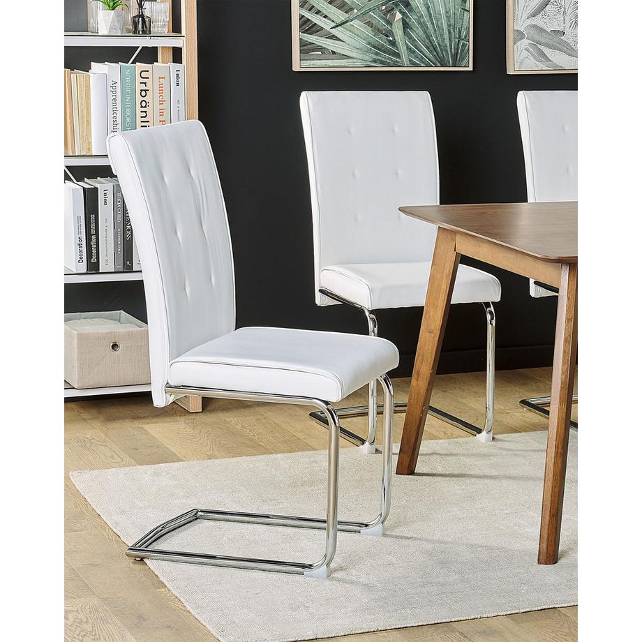 Beliani Set di 2 sedie da pranzo en Pelle sintetica Moderno ROVARD  