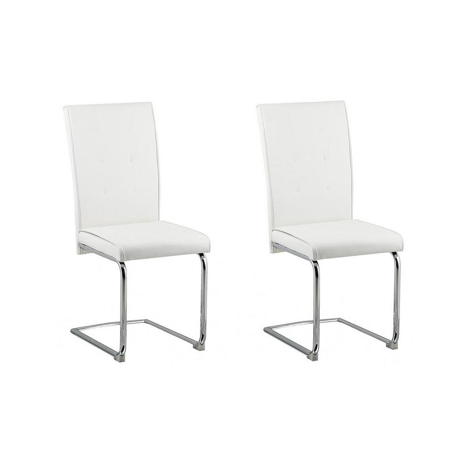 Beliani Set di 2 sedie da pranzo en Pelle sintetica Moderno ROVARD  