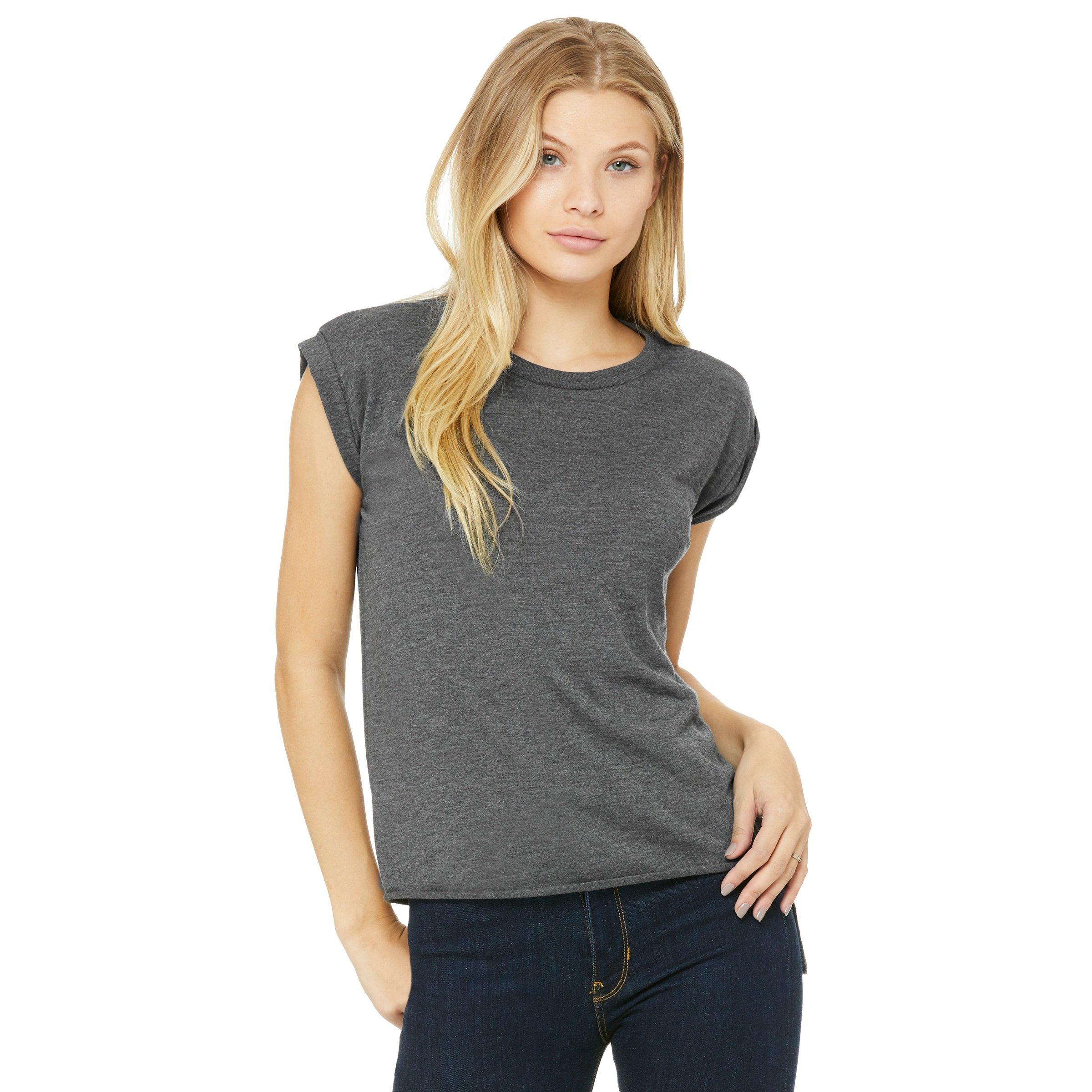 Bella + Canvas  MuscleTShirt, gerollte Ärmel 