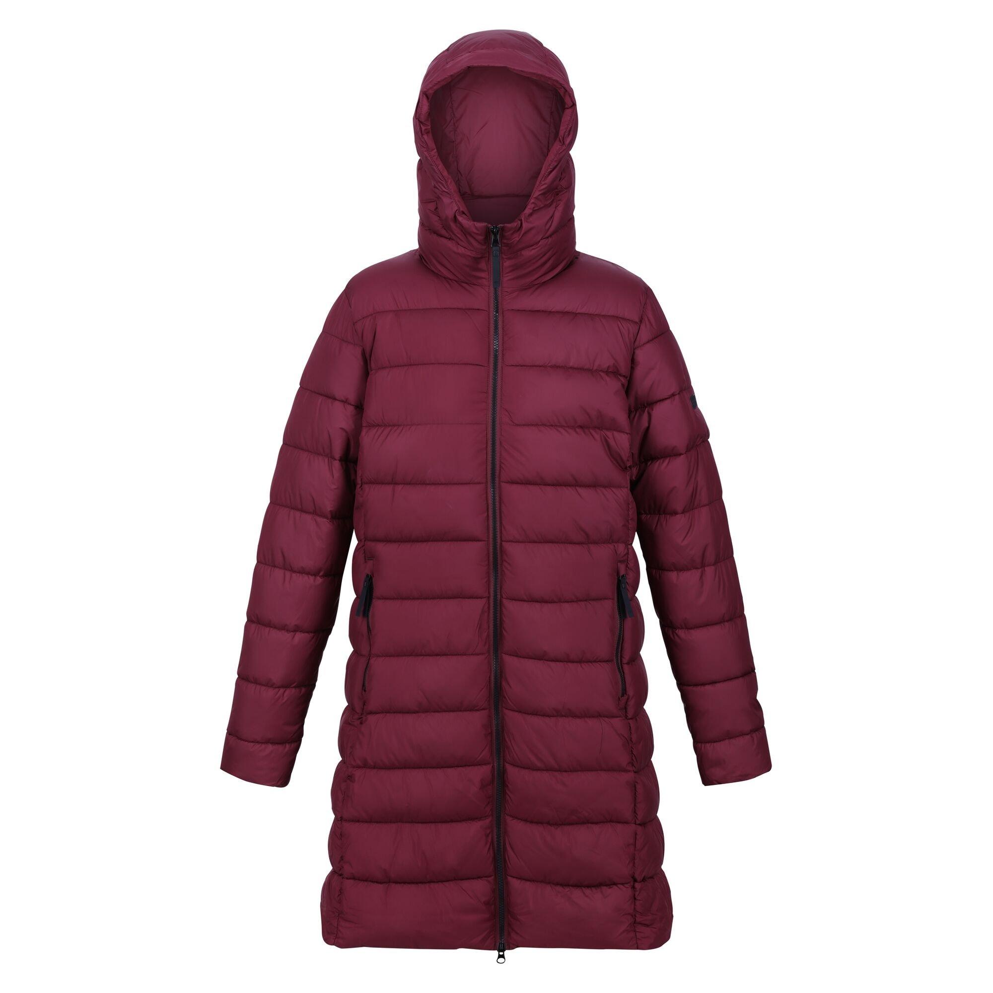 Image of Andia Steppjacke Damen Weinrot 34