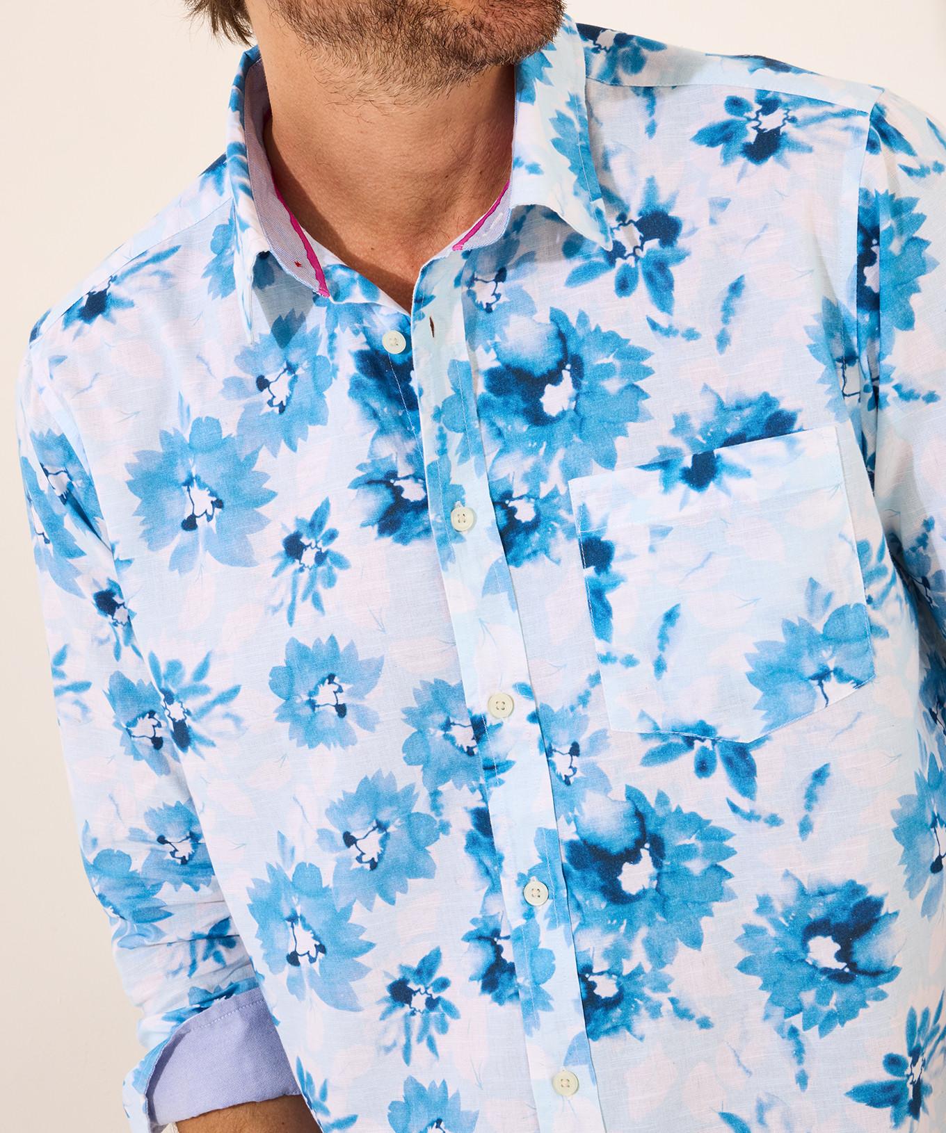 Joe Browns Hemd Aquarell Blumendruck  