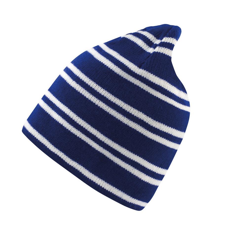 Result Bonnet Réversible à Rayures  