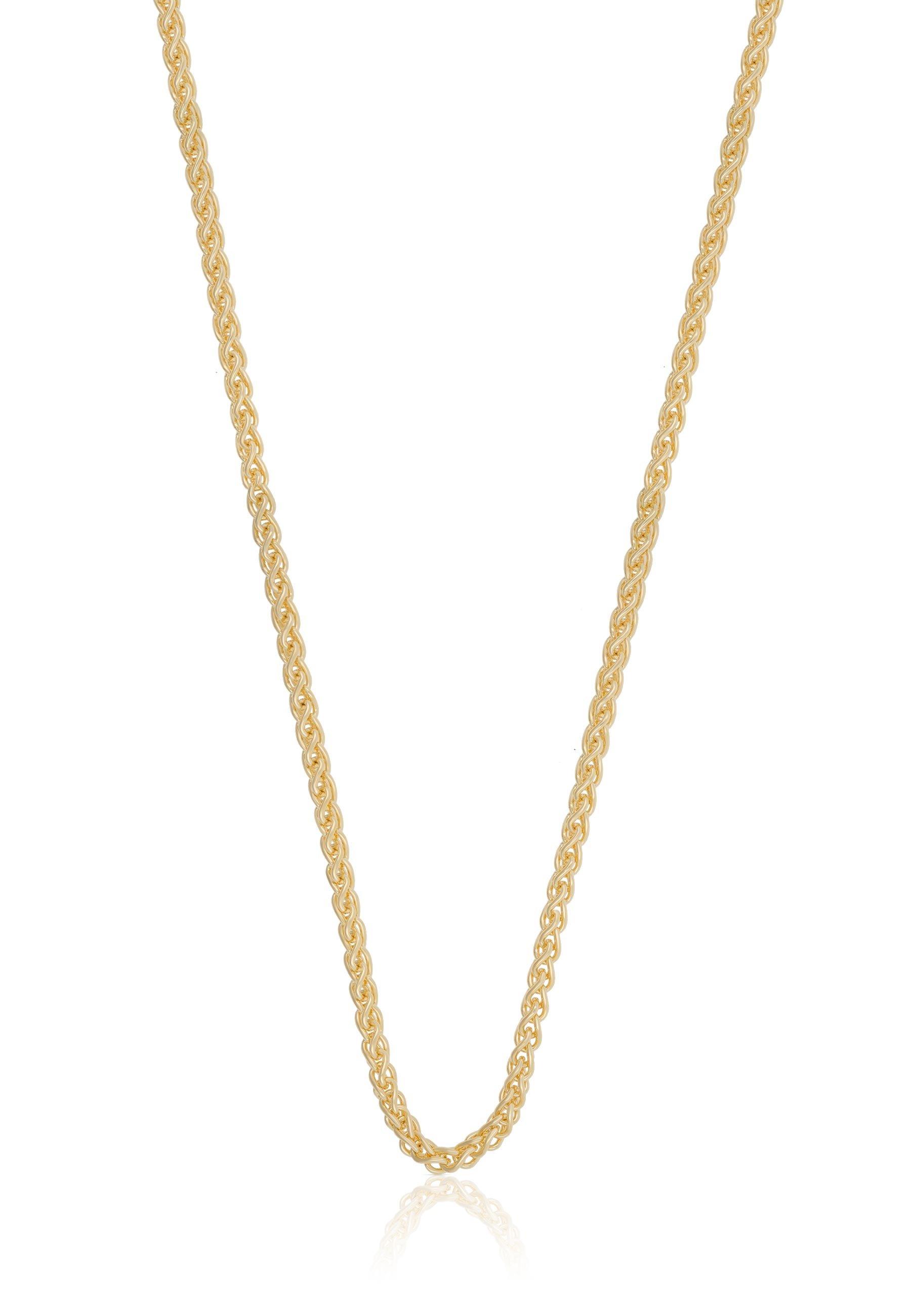 MUAU Schmuck  Collier Zopf Gelbgold 750, 2.15mm, 40cm 