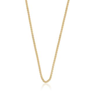 MUAU Schmuck  Collier Zopf Gelbgold 750, 2.15mm, 40cm 