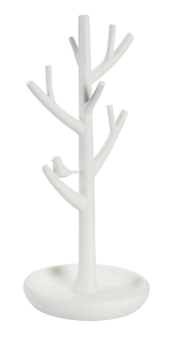 diaqua  Porte-bijoux arbre Birdy blanc 