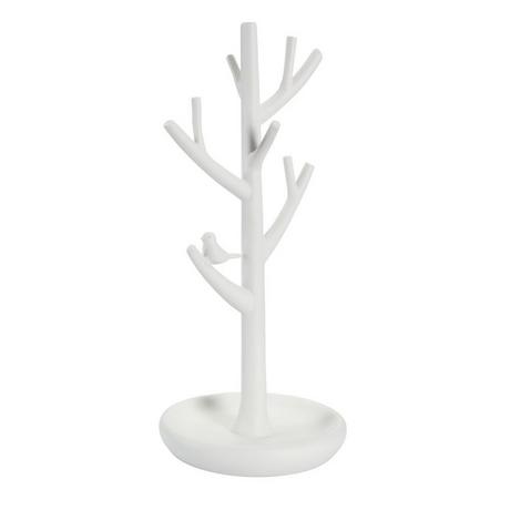 diaqua  Porte-bijoux arbre Birdy blanc 