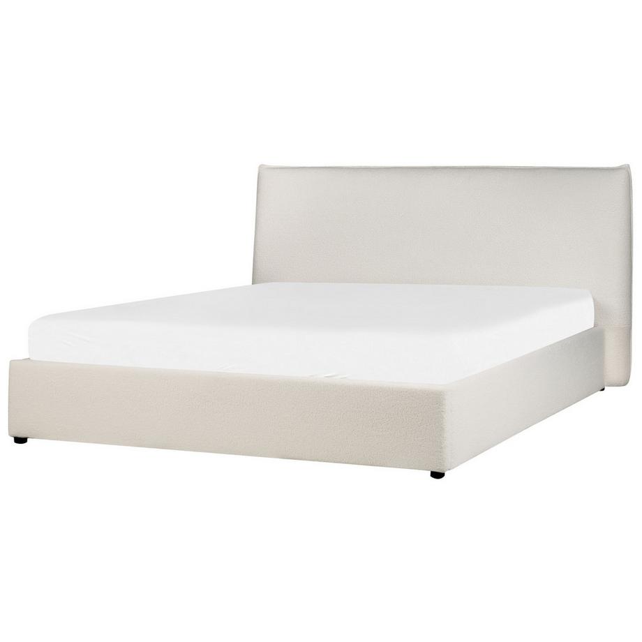 Beliani Lit ottoman en Bouclé Traditionnel LAVAUR  