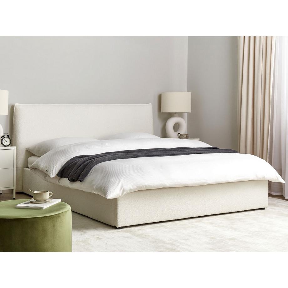 Beliani Lit ottoman en Bouclé Traditionnel LAVAUR  