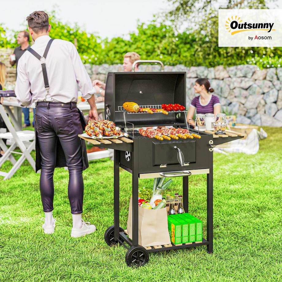 Outsunny  barbecue au charbon de bois 