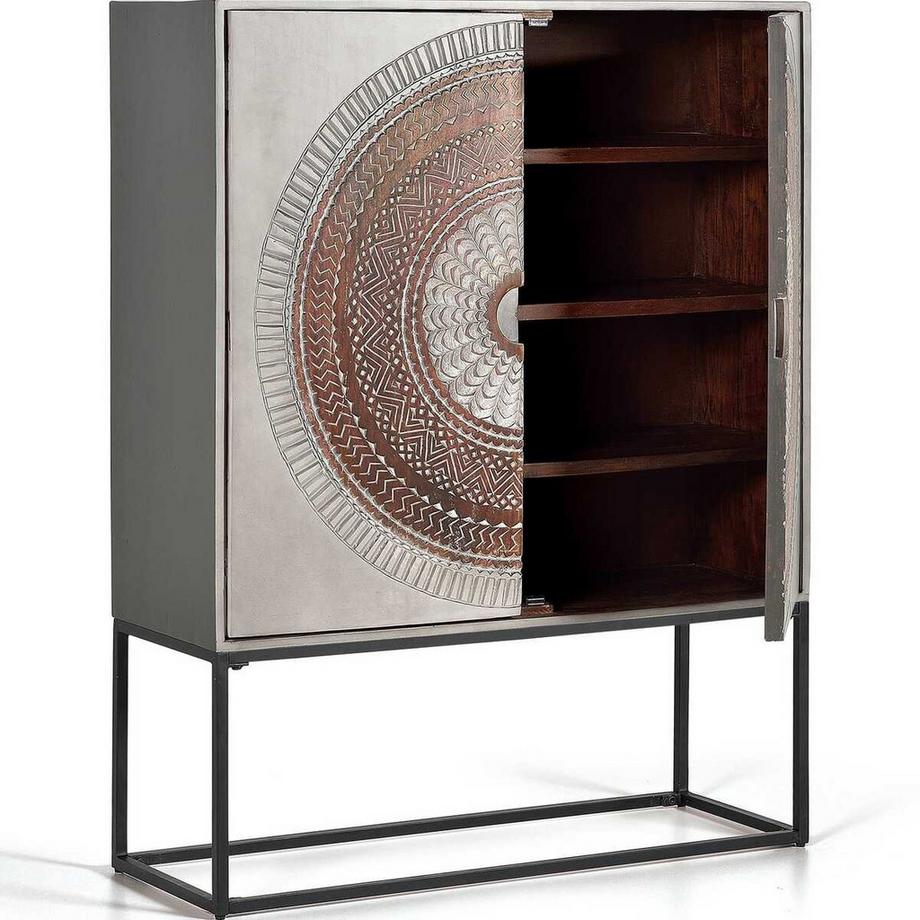 mutoni Schrank Wood Mandala Mango 107x142  