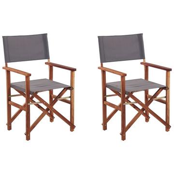 Set mit 2 Stühlen aus Polyester Retro CINE