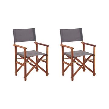 Lot de 2 chaises de jardin en Tissu Rétro CINE